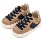 Παπούτσι Βαπτιστικό Babywalker EXC8002 Μπλε-Μπεζ