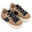 Παπούτσι Βαπτιστικό Babywalker EXC8002 Μπλε-Μπεζ