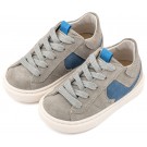 Παπούτσι Βαπτιστικό Babywalker EXC8002 Μπλε Ρουά-Γκρι