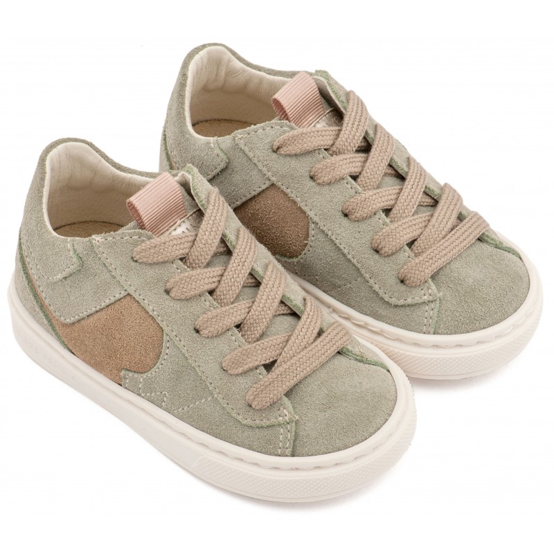 Παπούτσι Βαπτιστικό Babywalker EXC8002 Μέντα-Μπεζ