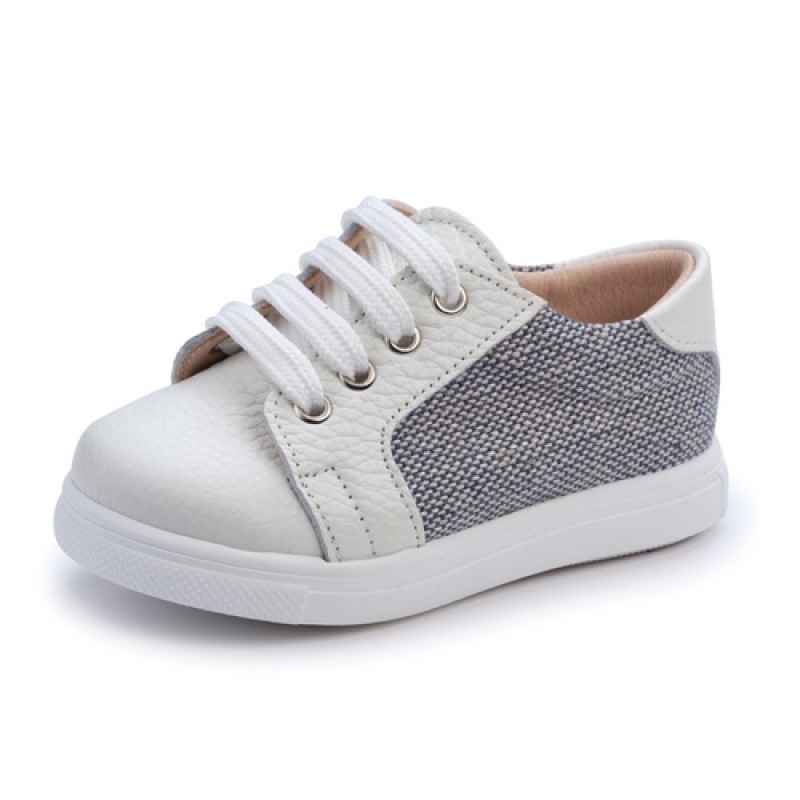 Παπούτσι Βαπτιστικό Gorgino 3131 Λευκό-Μπλε