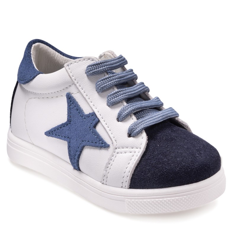 Παπούτσι Βαπτιστικό Gorgino 3170 Λευκό - Ραφ - Μπλε