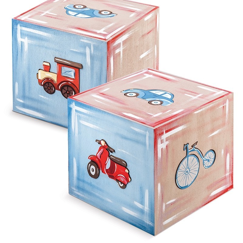 Στολισμένο Κουτί Βάπτισης - Παιχνιδόκουτο - Οχήματα ΖΚ809/60