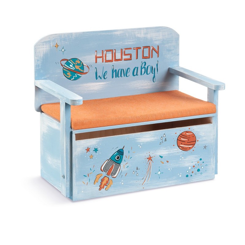 Στολισμένο Κουτί Βάπτισης - Θρανίο - Διάστημα ΖΚ949