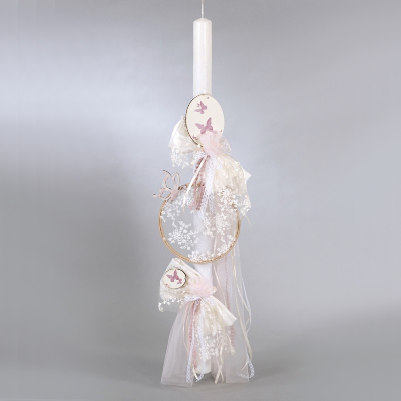 Λαμπάδα Βάπτισης - Πεταλούδες ΛΒ212