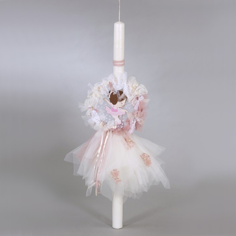 Λαμπάδα Βάπτισης - Μπαλαρίνα ΛΒ213