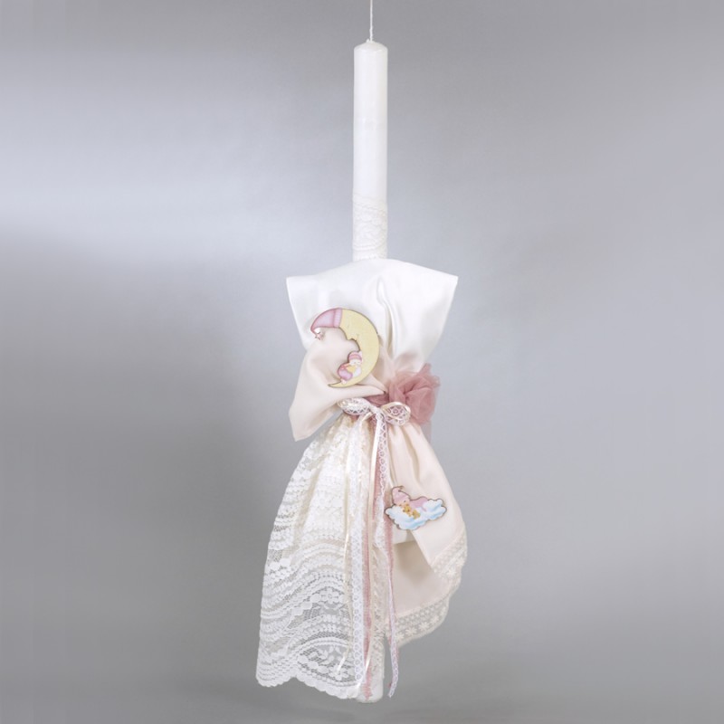 Λαμπάδα Βάπτισης - Φεγγάρι ΛΒ218