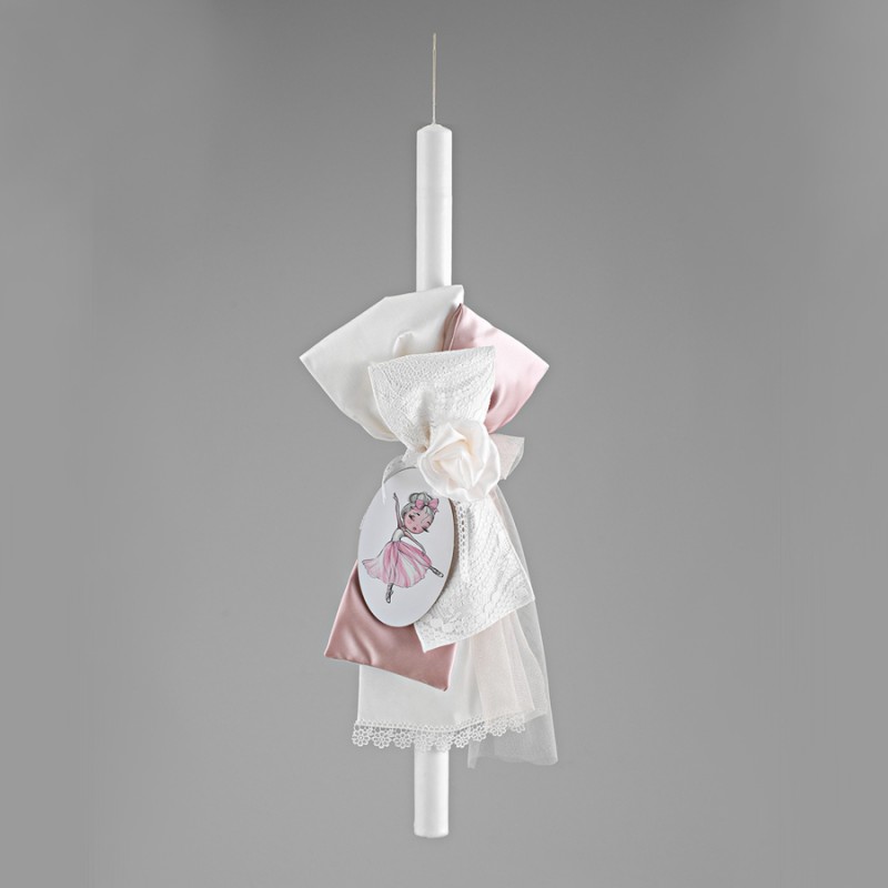 Λαμπάδα Βάπτισης - Μπαλαρίνα ΛΒ258