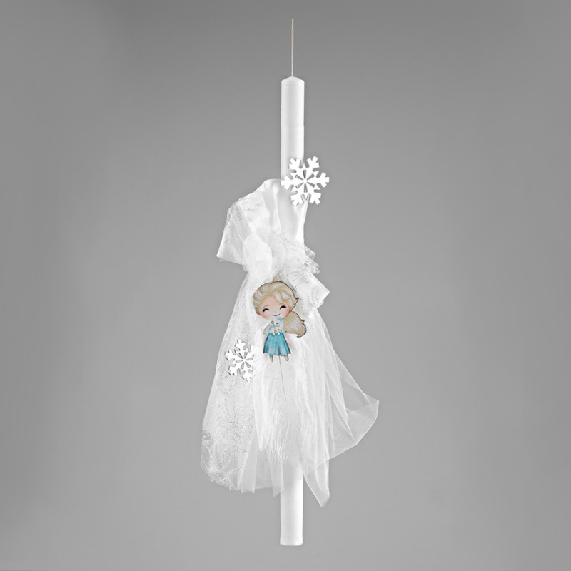 Λαμπάδα Βάπτισης -  Έλσα - Η Βασίλισσα Του Χιονιού ΛΒ265