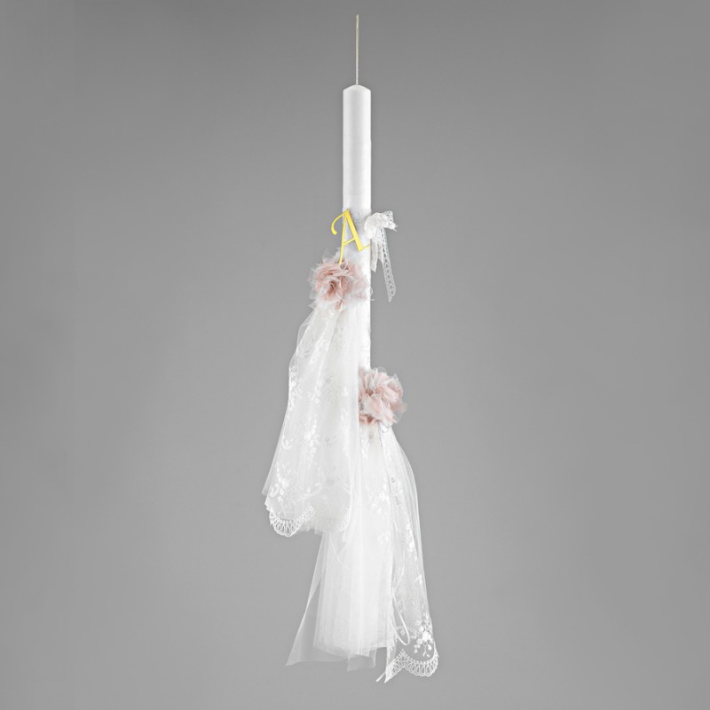 Λαμπάδα Βάπτισης - Μονόγραμμα ΛΒ267