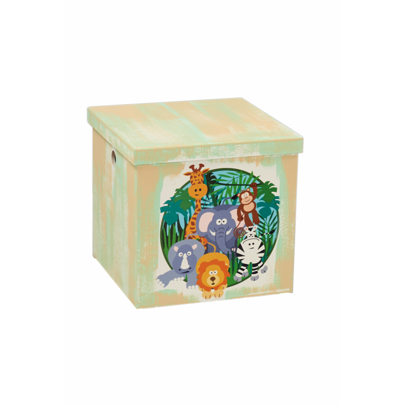 Στολισμένο Κουτί Βάπτισης - Ζωάκια Της Ζούγκλας 39