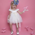 Βαπτιστικό Φόρεμα Bambolino Doukissa 8767 Off White