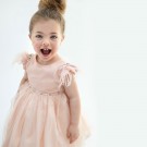 Βαπτιστικό Φόρεμα Bambolino Kiki 9311 Ροζ Αντικέ