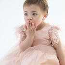 Βαπτιστικό Φόρεμα Bambolino Kiki 9311 Ροζ Αντικέ