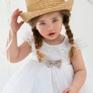 Βαπτιστικό Φόρεμα Bambolino Errica 9322 Λευκό