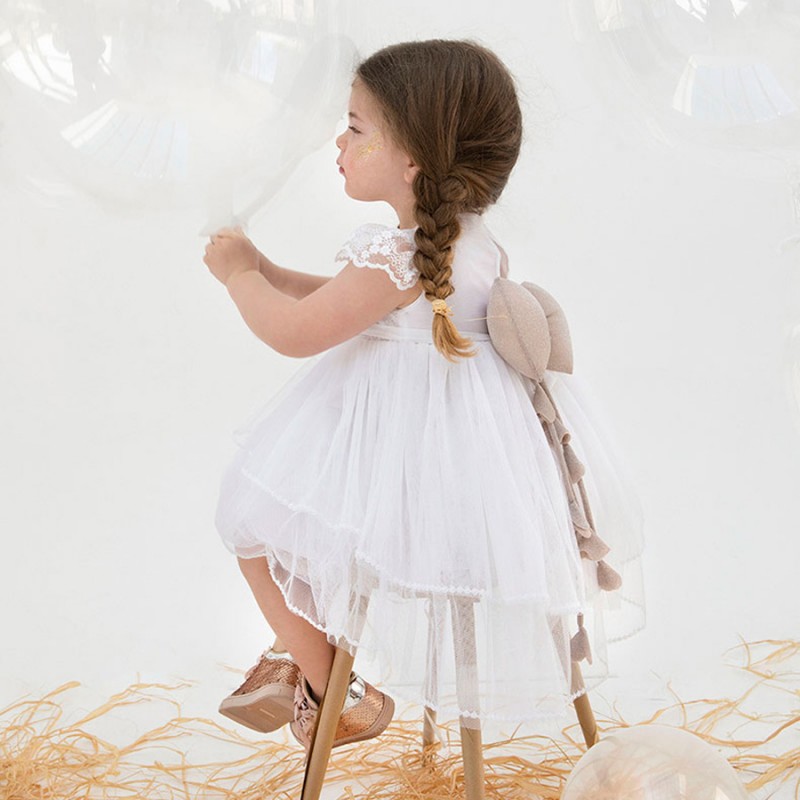 Βαπτιστικό Φόρεμα Bambolino Errica 9322 Λευκό