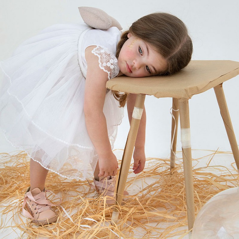 Βαπτιστικό Φόρεμα Bambolino Errica 9322 Λευκό