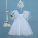 Βαπτιστικό Φόρεμα Bambolino Poliniki 9332 Εκρού