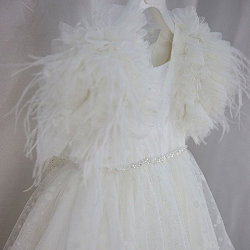 Βαπτιστικό Φόρεμα Bambolino Poliniki 9332 Εκρού