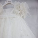 Βαπτιστικό Φόρεμα Bambolino Poliniki 9332 Εκρού