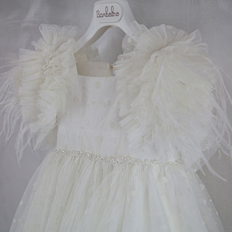 Βαπτιστικό Φόρεμα Bambolino Poliniki 9332 Εκρού