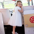 Βαπτιστικό Φόρεμα Bambolino Poliniki 9332 Εκρού