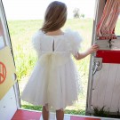 Βαπτιστικό Φόρεμα Bambolino Poliniki 9332 Εκρού