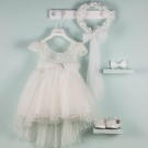 Βαπτιστικό Φόρεμα Bambolino Melissa 9518 Ιβουάρ