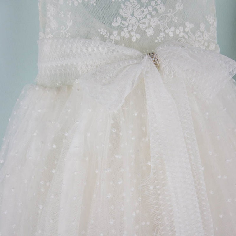 Βαπτιστικό Φόρεμα Bambolino Melissa 9518 Ιβουάρ