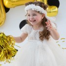 Βαπτιστικό Φόρεμα Bambolino Melissa 9518 Ιβουάρ