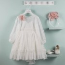 Βαπτιστικό Φόρεμα Bambolino Penny 9555 Ιβουάρ