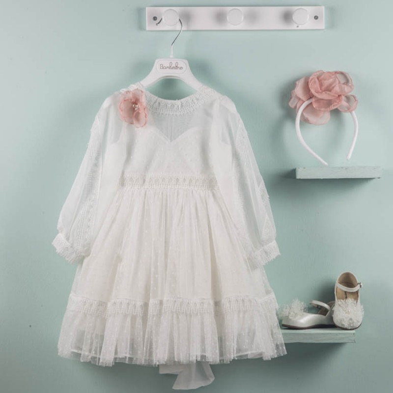 Βαπτιστικό Φόρεμα Bambolino Penny 9555 Ιβουάρ