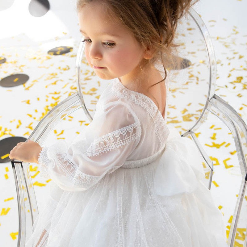 Βαπτιστικό Φόρεμα Bambolino Penny 9555 Ιβουάρ