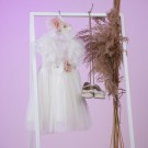 Βαπτιστικό Φόρεμα Bambolino Nina 9828 Εκρού