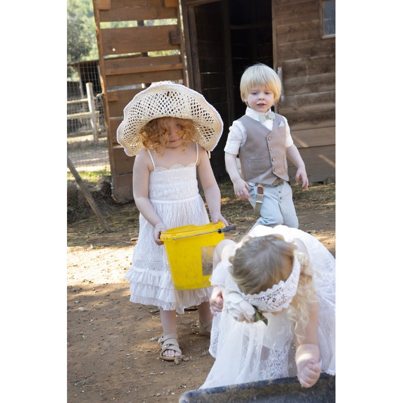 Βαπτιστικό Φόρεμα Bambolino Dream 9865 Εκρού