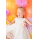 Βαπτιστικό Φόρεμα Bambolino Myrto 1337 Εκρού