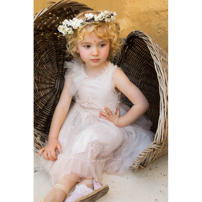 Βαπτιστικό Φόρεμα Bambolino Artemis 1355 Λευκό