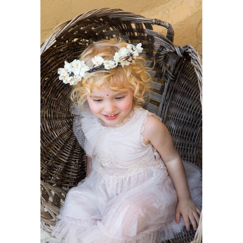 Βαπτιστικό Φόρεμα Bambolino Artemis 1355 Λευκό