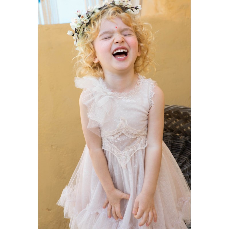 Βαπτιστικό Φόρεμα Bambolino Artemis 1355 Λευκό