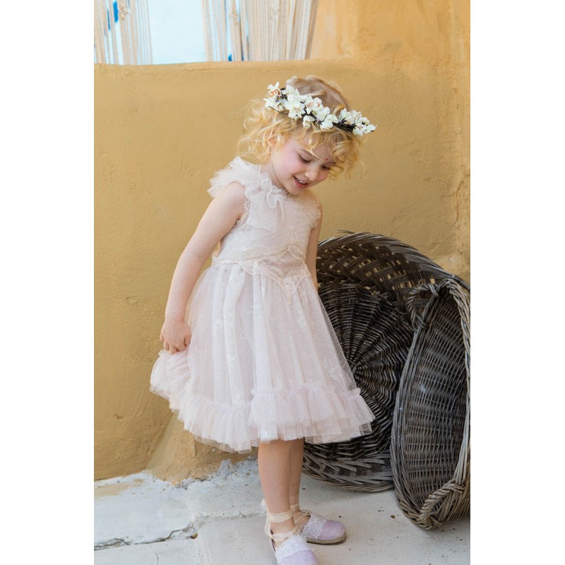 Βαπτιστικό Φόρεμα Bambolino Artemis 1355 Λευκό