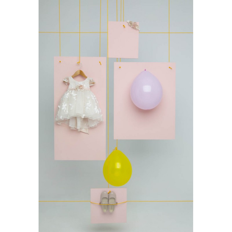 Βαπτιστικό Φόρεμα Bambolino Evdokia 1608 Εκρού