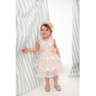 Βαπτιστικό Φόρεμα Bambolino Reggina 1609 Nude