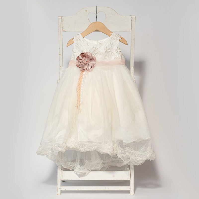 Βαπτιστικό Φόρεμα Bonboneria 310 Ιβουάρ