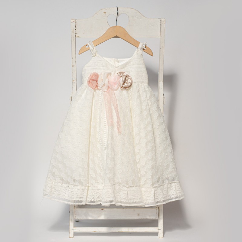 Βαπτιστικό Φόρεμα Bonboneria 317 Ιβουάρ