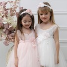 Βαπτιστικό Φόρεμα Mi Chiamo Off White Κ4554Φ-Ι