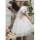 Βαπτιστικό Φόρεμα Mi Chiamo Off White Κ4564Φ