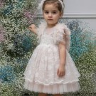 Βαπτιστικό Φόρεμα Mi Chiamo Πούδρα Κ4567Φ-Π