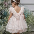 Βαπτιστικό Φόρεμα Mi Chiamo Πούδρα Κ4567Φ-Π