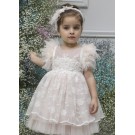 Βαπτιστικό Φόρεμα Mi Chiamo Πούδρα Κ4567Φ-Π