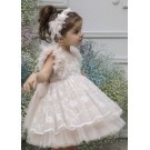 Βαπτιστικό Φόρεμα Mi Chiamo Πούδρα Κ4567Φ-Π